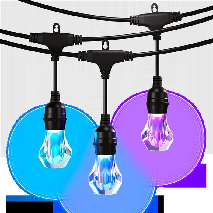 Instalație exterior Nanoleaf Outdoor String Lights Starter Kit, 30 m, Matter