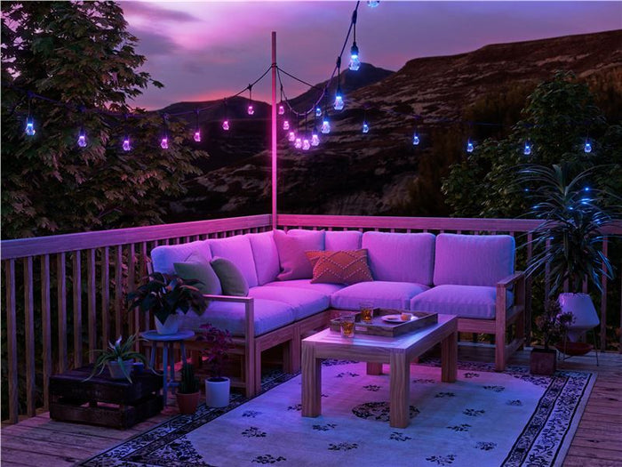 Instalație exterior Nanoleaf Outdoor String Lights Starter Kit, 30 m, Matter