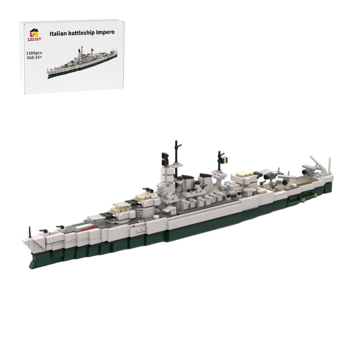 Italian battleship Impero Building Blocks - LesDiy -
