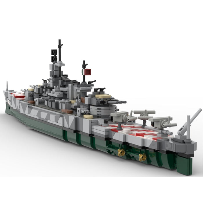 Italian battleship Littorio Building Blocks - LesDiy -