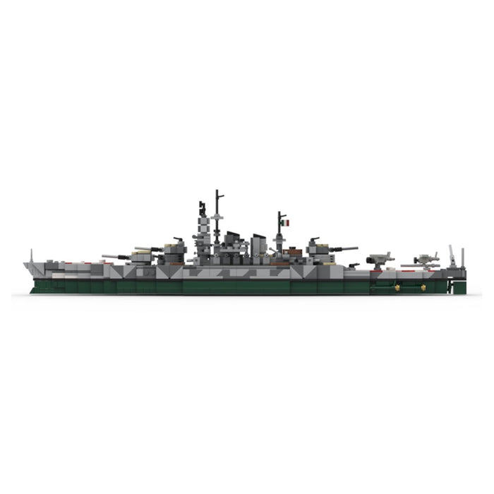 Italian battleship Littorio Building Blocks - LesDiy -