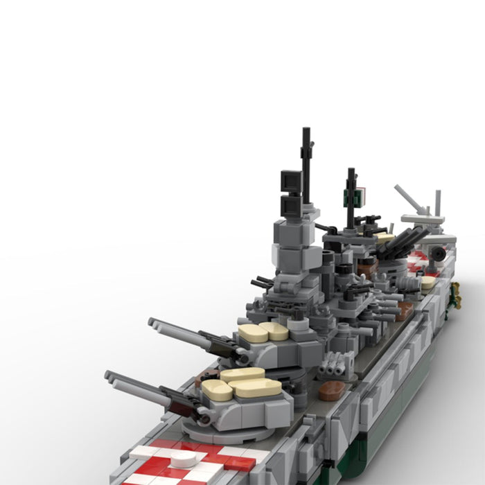 Italian battleship Littorio Building Blocks - LesDiy -