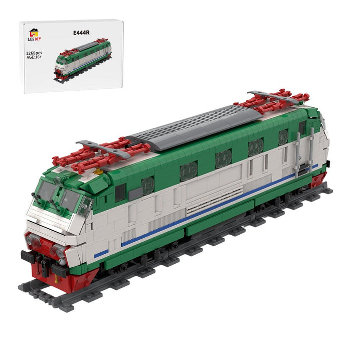 Italian Class E444R Electric Locomotive (XMPR Livery) Building Blocks - LesDiy - Locomotive -