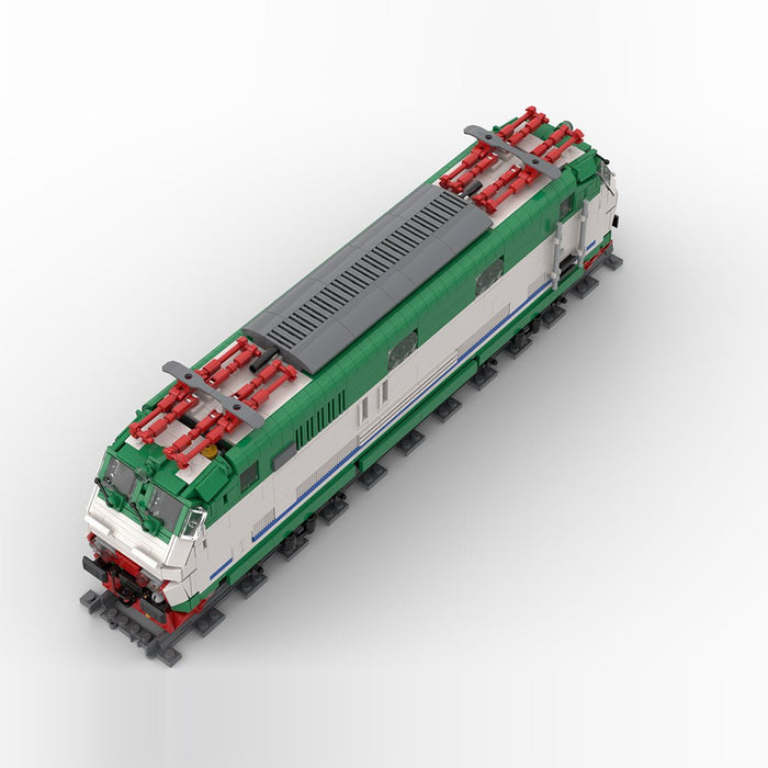 Italian Class E444R Electric Locomotive (XMPR Livery) Building Blocks - LesDiy - Locomotive -