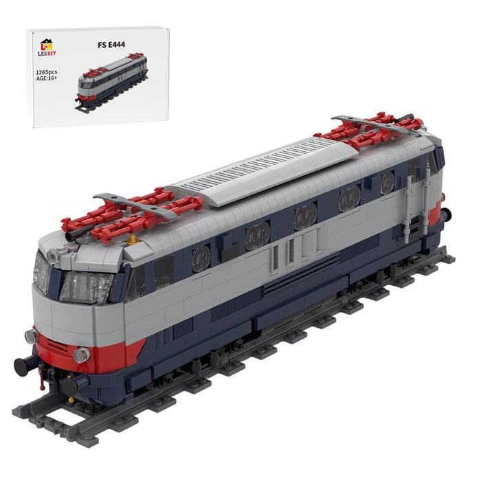 Italian FS E444 "Tartaruga" Electric Locomotive Building Blocks - LesDiy - Locomotive -