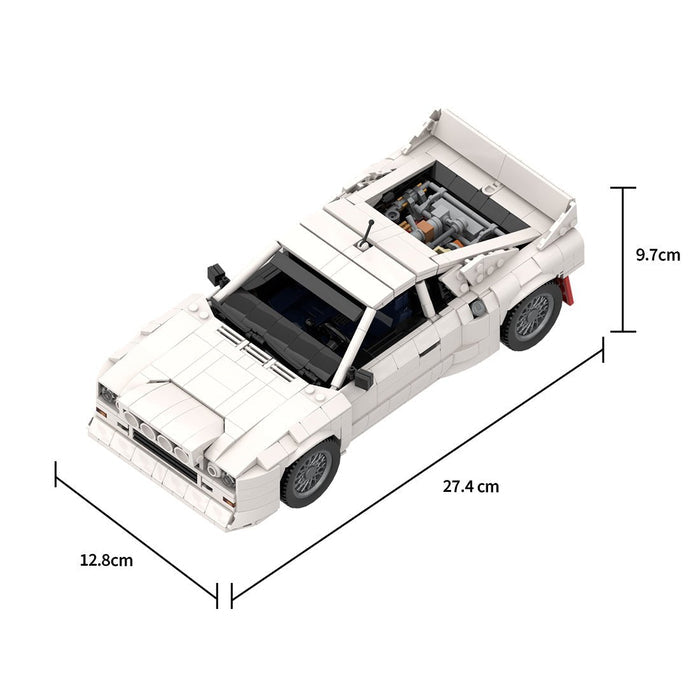 Italian Racing Legend Supercar Building Blocks (gobricks/white) - LesDiy -