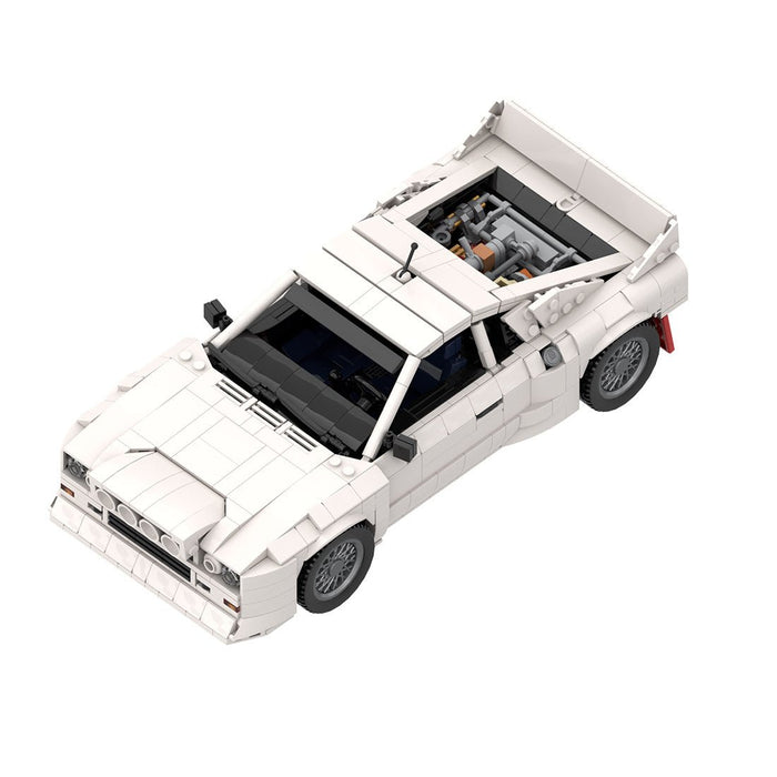 Italian Racing Legend Supercar Building Blocks (gobricks/white) - LesDiy -