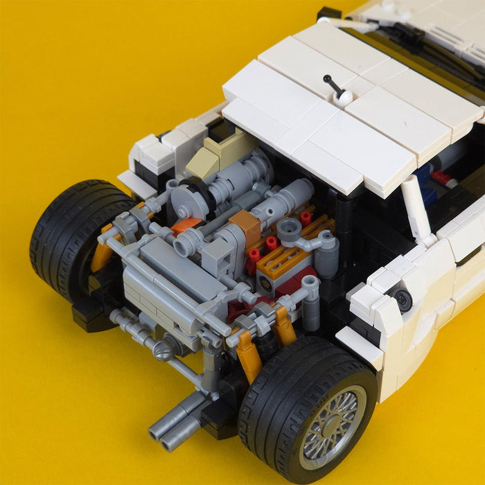 Italian Racing Legend Supercar Building Blocks (gobricks/white) - LesDiy -