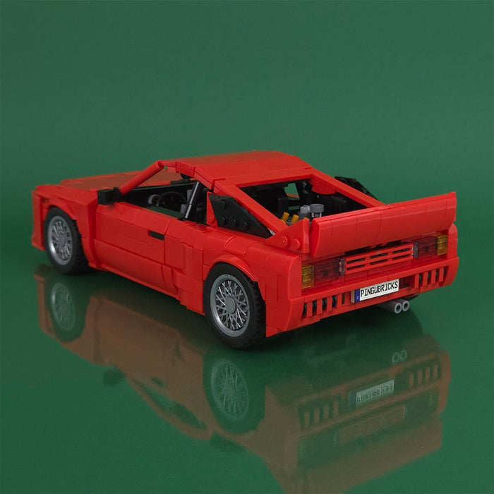 Italian Racing Sports Car Building Block (gobricks/red) - LesDiy -