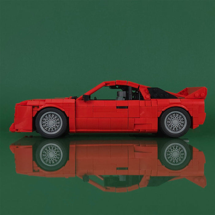 Italian Racing Sports Car Building Block (gobricks/red) - LesDiy -