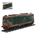 Italy Diesel Locomotive D.445 Train Building Blocks - LesDiy - Locomotive -
