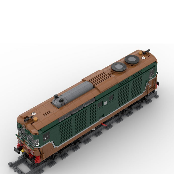 Italy Diesel Locomotive D.445 Train Building Blocks - LesDiy - Locomotive -