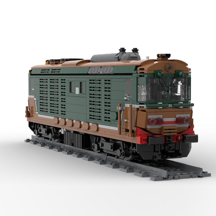 Italy Diesel Locomotive D.445 Train Building Blocks - LesDiy - Locomotive -