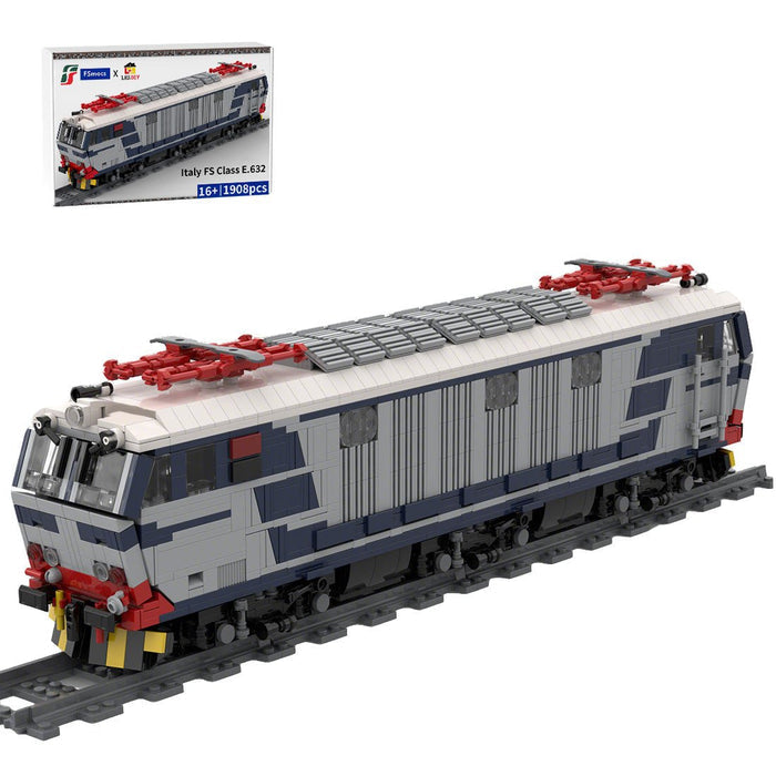 Italy Electric Locomotive E.632 Train Building Blocks - LesDiy - Locomotive -