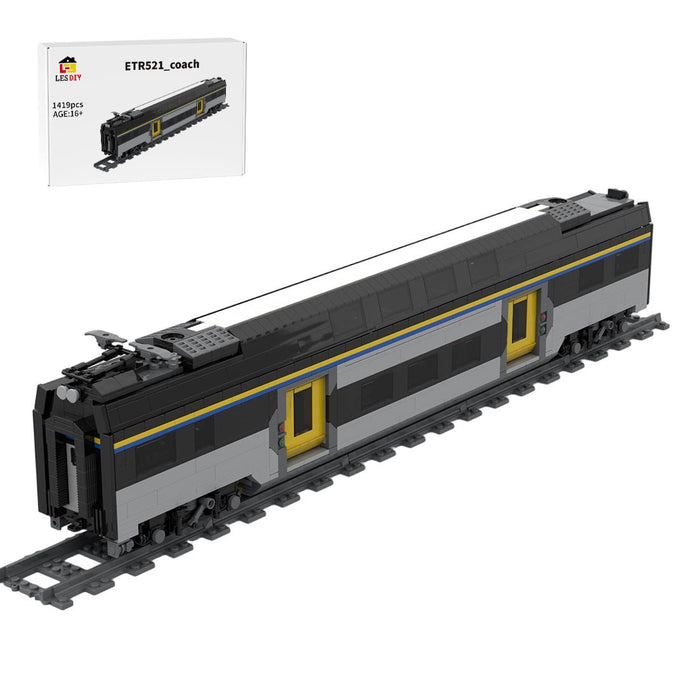 Italy ETR Passenger Train 521"Rock" Buildin Blocks - LesDiy - Locomotive -
