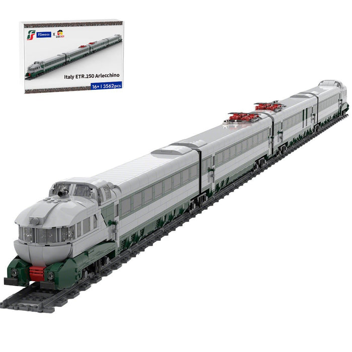 Italy ETR.250 Arlecchino Train Building Blocks - LesDiy - Locomotive -