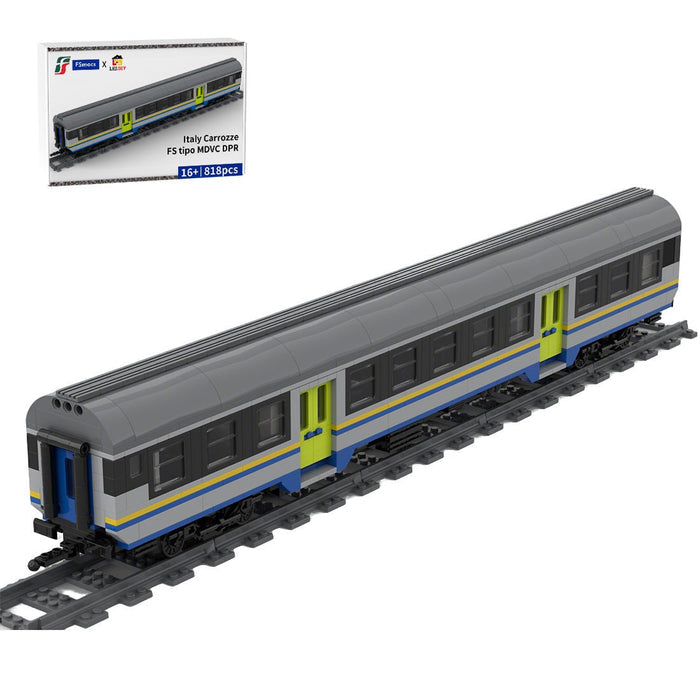 Italy MDVC Carriage DPR Train Building Blocks - LesDiy - Locomotive -