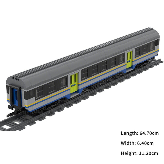 Italy MDVC Carriage DPR Train Building Blocks - LesDiy - Locomotive -