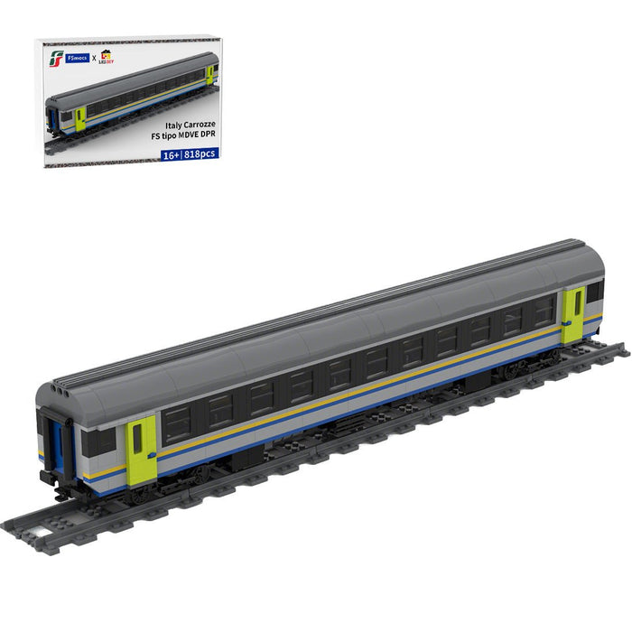 Italy MDVE Carriage DPR Train Building Blocks - LesDiy - Locomotive -