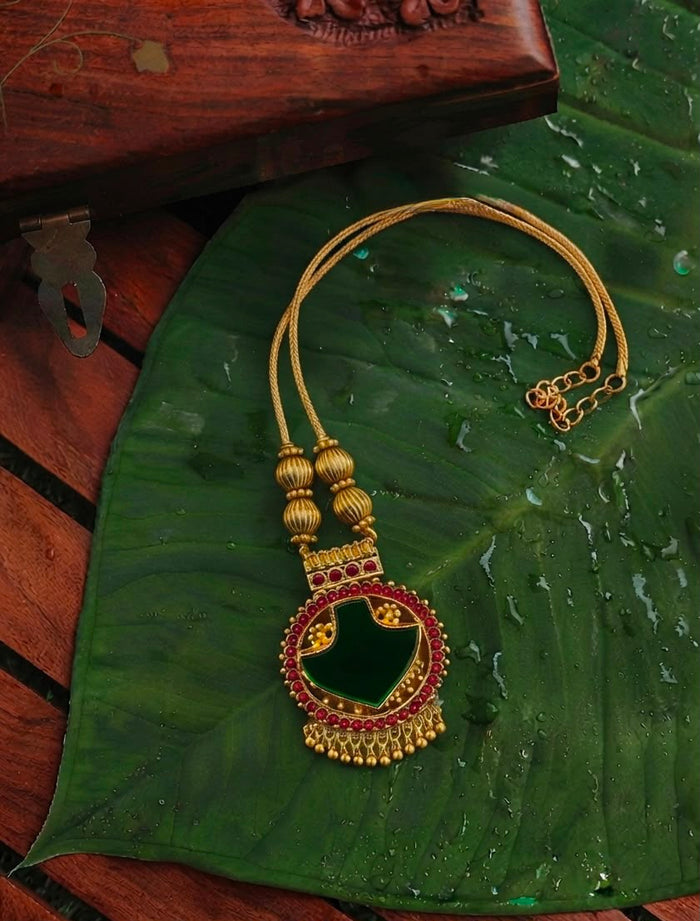 Kerala Style Palakka Necklace