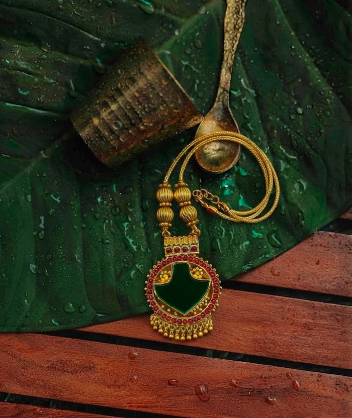 Kerala Style Palakka Necklace