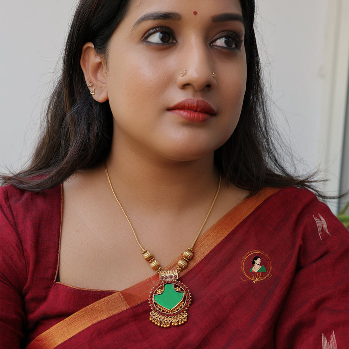 Kerala Style Palakka Necklace