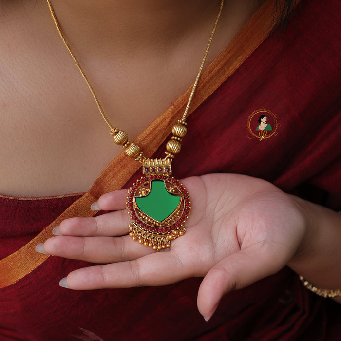 Kerala Style Palakka Necklace