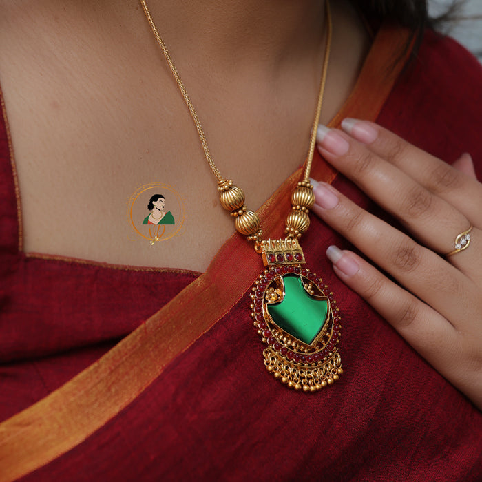 Kerala Style Palakka Necklace