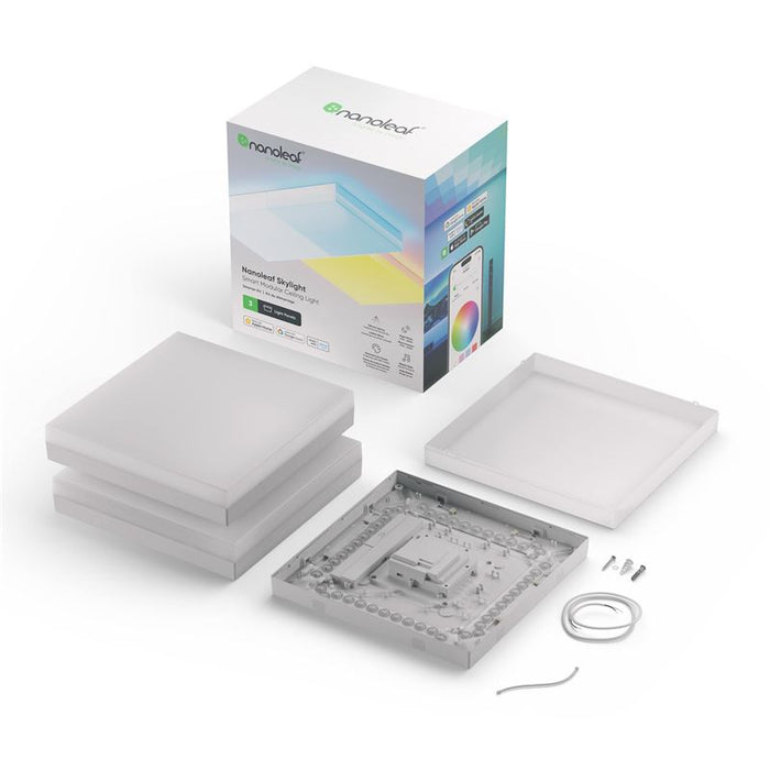 Kit 3 panouri luminoase de tavan Nanoleaf Skylight Starter Kit, Wi-Fi