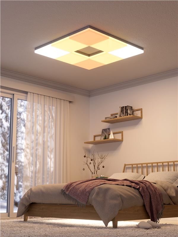 Kit 3 panouri luminoase de tavan Nanoleaf Skylight Starter Kit, Wi-Fi