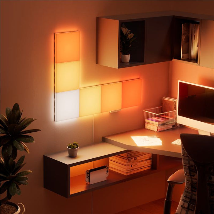 Kit 6 panouri luminoase Nanoleaf Blocks Big Squares Starter Kit, Wi-Fi