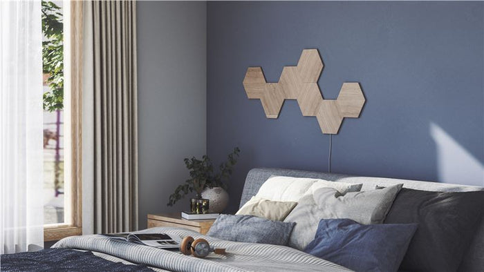 Kit 7 panouri luminoase Nanoleaf Elements Hexagons Starter Kit, Wi-Fi