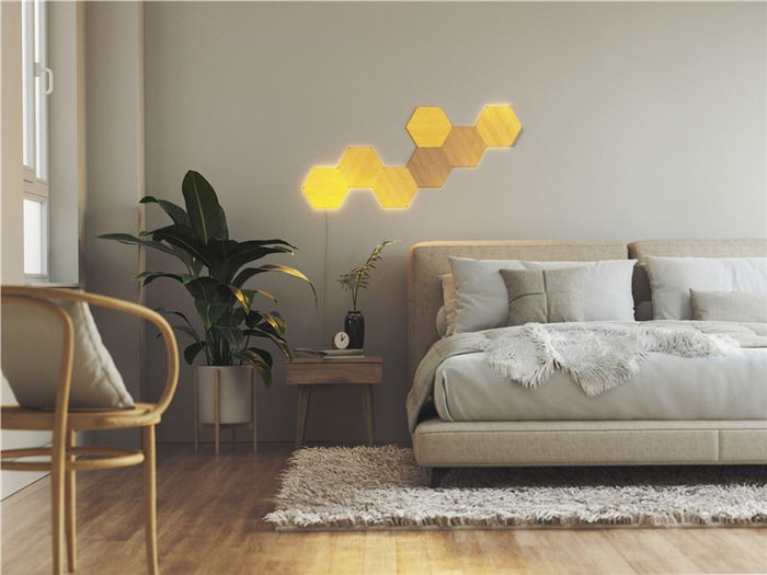 Kit 7 panouri luminoase Nanoleaf Elements Hexagons Starter Kit, Wi-Fi