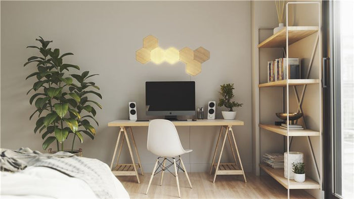 Kit 7 panouri luminoase Nanoleaf Elements Hexagons Starter Kit, Wi-Fi