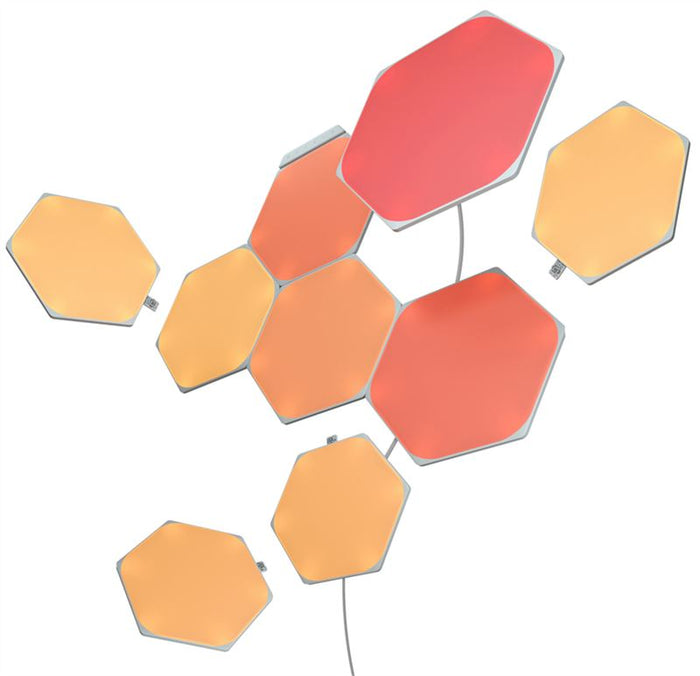 Kit 9 panouri luminoase Nanoleaf Shapes Hexagons Starter Kit, Wi-Fi