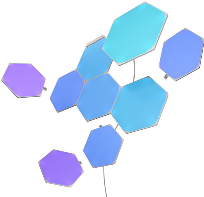 Kit 9 panouri luminoase Nanoleaf Shapes Hexagons Starter Kit, Wi-Fi