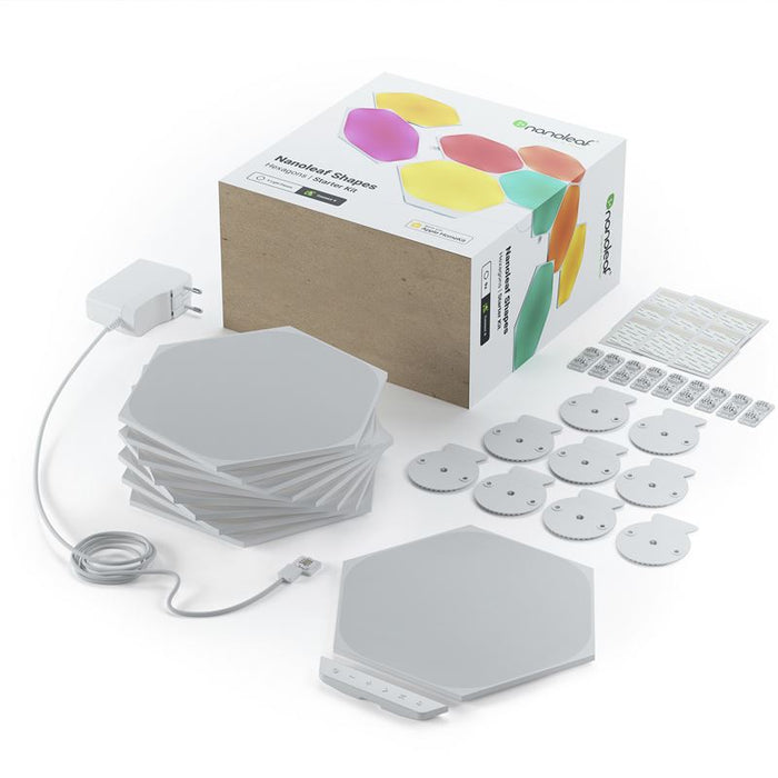 Kit 9 panouri luminoase Nanoleaf Shapes Hexagons Starter Kit, Wi-Fi