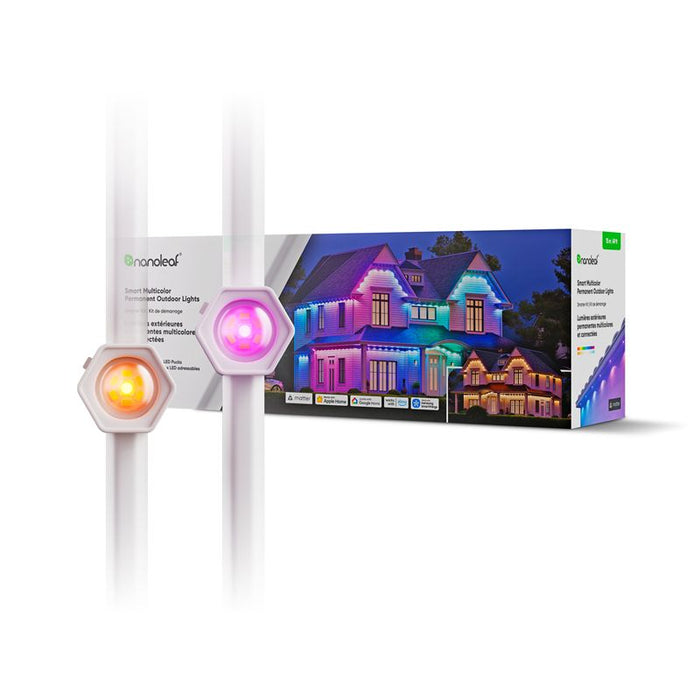 Kit lumini permanente de exterior Nanoleaf 1D Permanent Outdoor Lights, 15 m