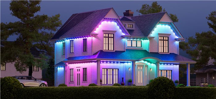 Kit lumini permanente de exterior Nanoleaf 1D Permanent Outdoor Lights, 15 m