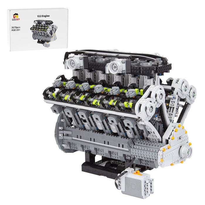 Lamborghini Aventador V12 Engine Building Blocks - LesDiy - Building Blocks -