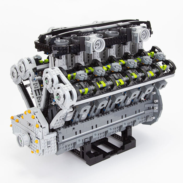Lamborghini Aventador V12 Engine Building Blocks - LesDiy - Building Blocks -