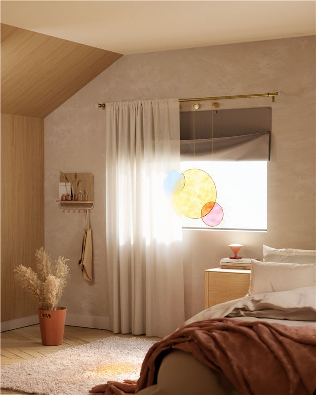 Lampă smart de masă Nanoleaf Smarter IQ Umbra Cono, portocaliu, Wi-Fi