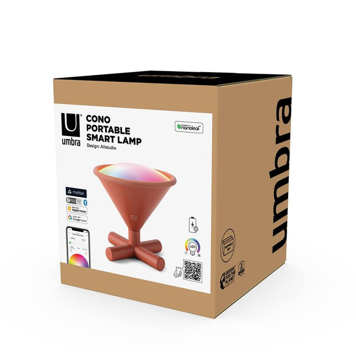 Lampă smart de masă Nanoleaf Smarter IQ Umbra Cono, portocaliu, Wi-Fi