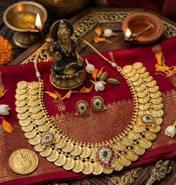 Layered Bridal Gold Kaasumala