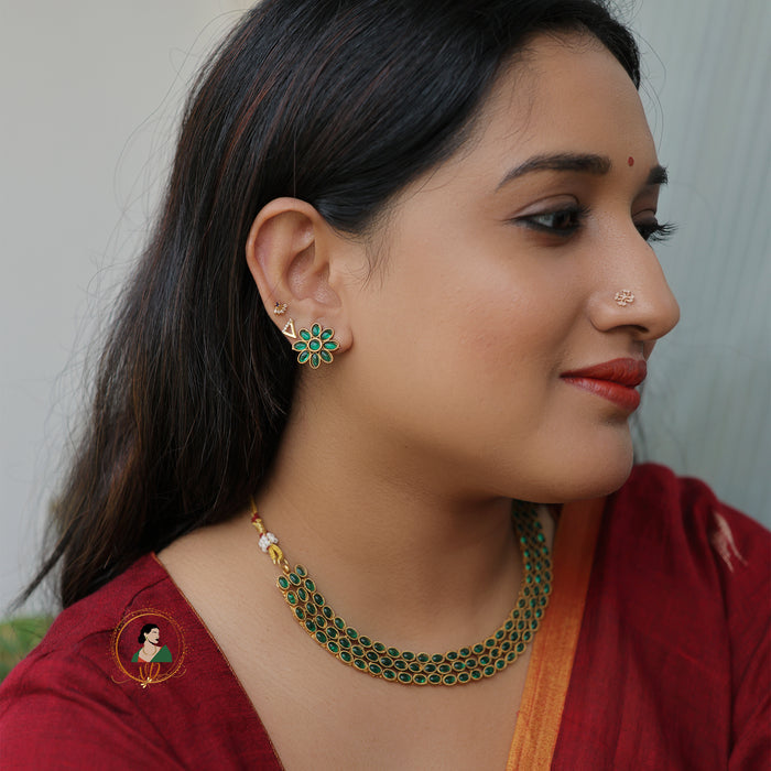 Layered Emerald Kemp Choker