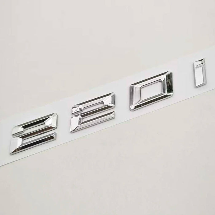 Car Craft Compatible With Bmw 2 Series F22 F23 G42 F45 F46 U06 F74 F44 220I Chrome Badge Emblem Logo Letter - CAR CRAFT INDIA