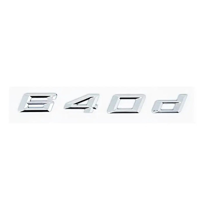 Car Craft Compatible With Bmw 6 Series E63 E64 F06 F12 G32 640d Chrome Badge Emblem Logo Letter - CAR CRAFT INDIA