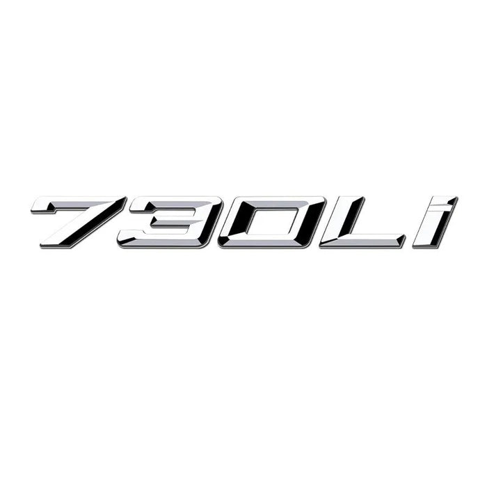 Car Craft Compatible With Bmw 7 Series E65 E66 E67 F01 F02 G11 G12 G70 730li Chrome Badge Emblem Logo Letter - CAR CRAFT INDIA