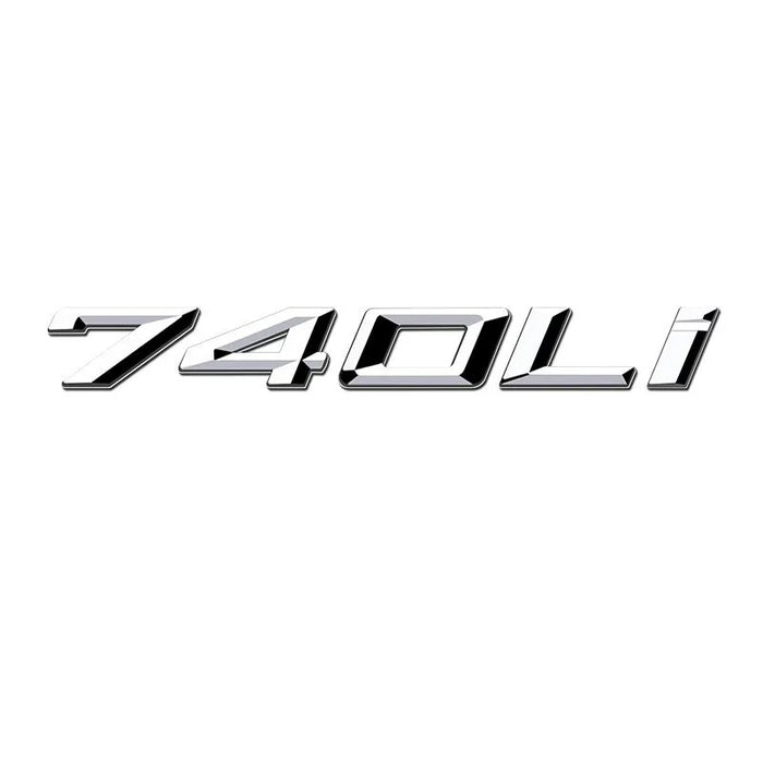 Car Craft Compatible With Bmw 7 Series E65 E66 E67 F01 F02 G11 G12 G70 740li Chrome Badge Emblem Logo Letter - CAR CRAFT INDIA