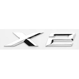 Car Craft Compatible With Bmw X2 F39 U10 X2 Chrome Badge Emblem Logo Letter Usa - CAR CRAFT INDIA